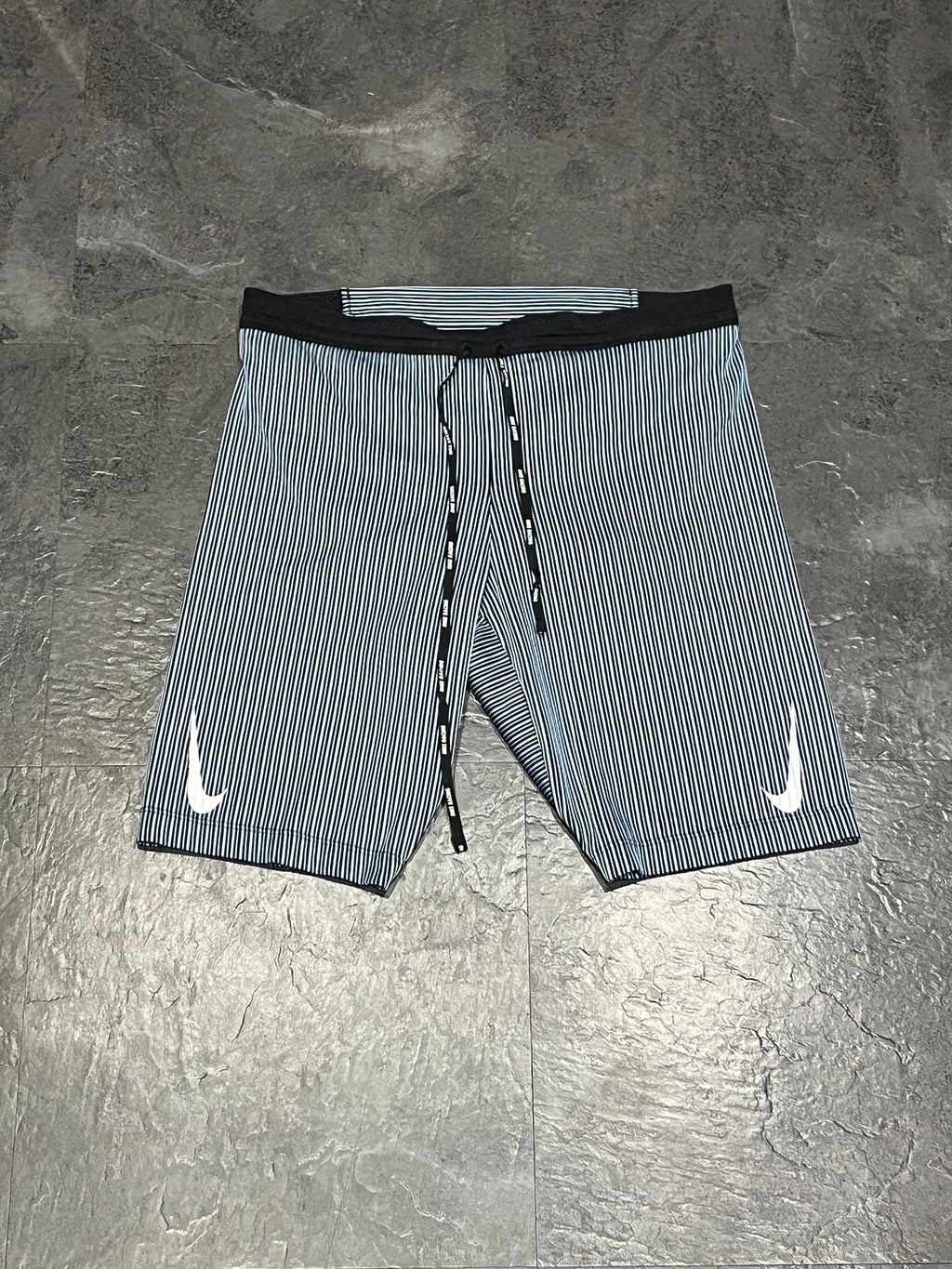Blue Nike Men’s Dri Fit ADV Aeroswift Racing 1/2 Tights