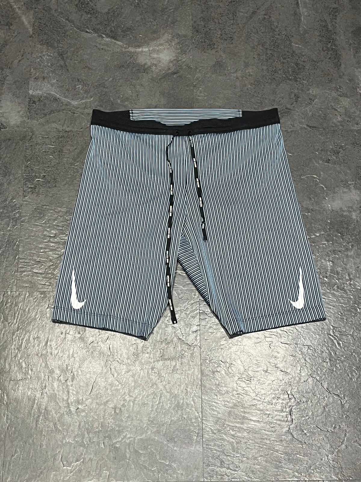 Blue Nike Men’s Dri Fit ADV Aeroswift Racing 1/2 Tights