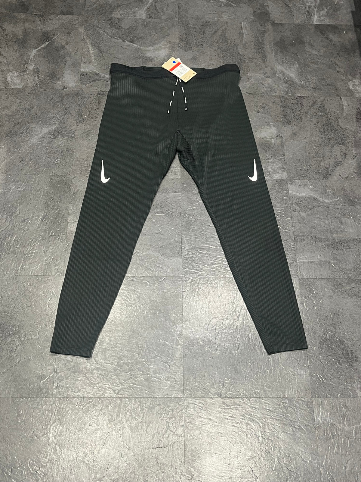 Black & White Nike Men’s Dri Fit ADV Aeroswift Leggings