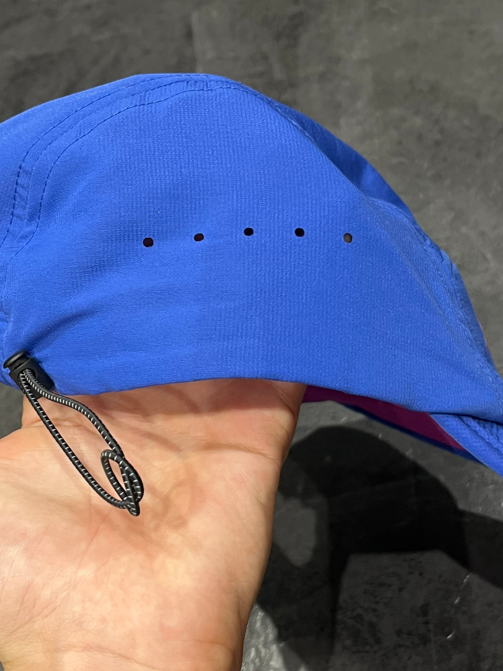 Blue & Purple Hoka Unisex Packable Trail Running Cap