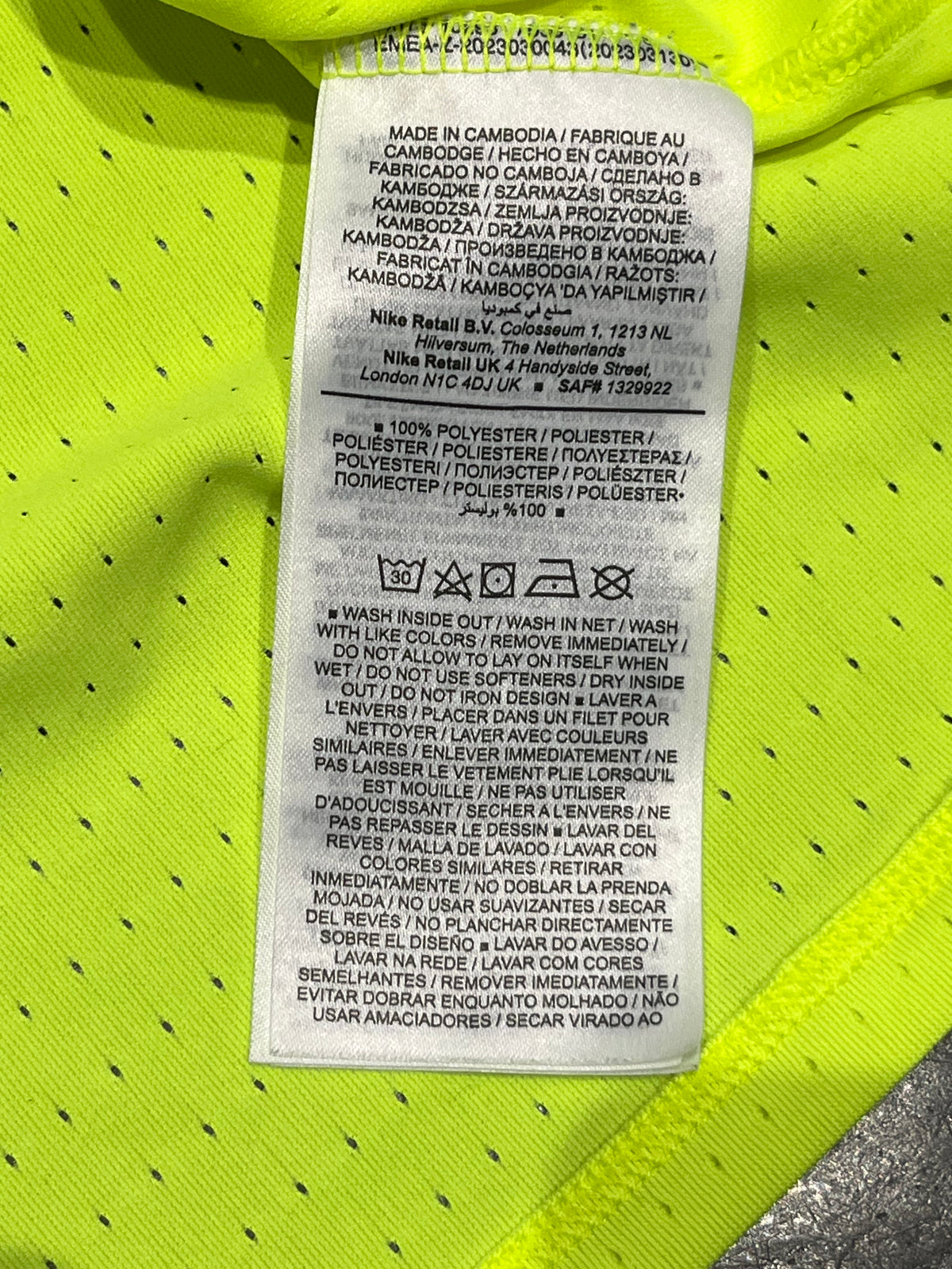 Volt Yellow Nike Men’s Dri Fit ADV Aeroswift Racing Singlet