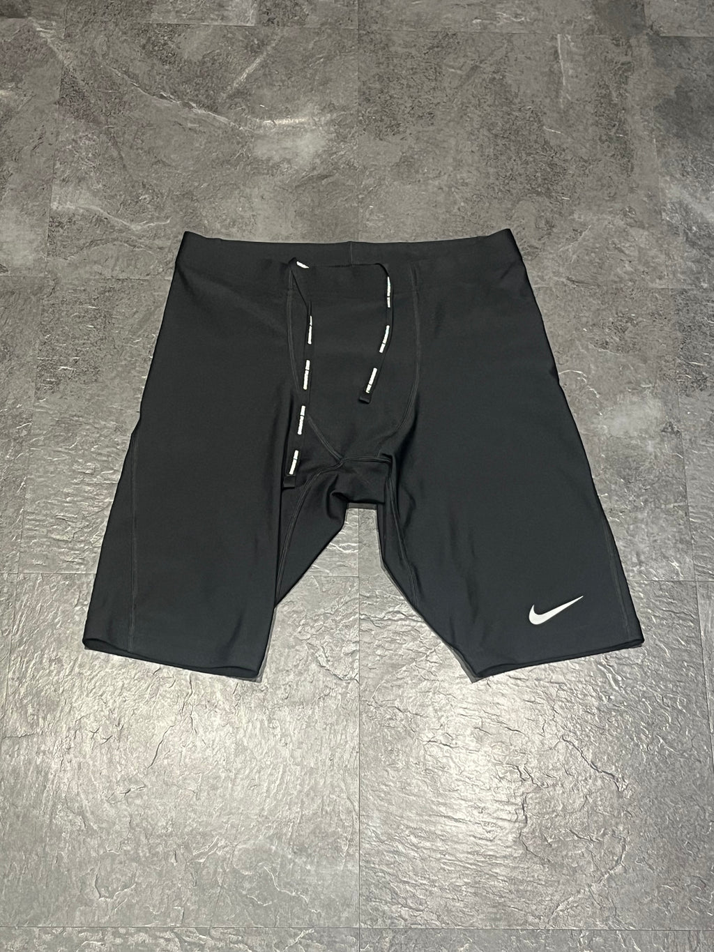 Black Nike Men’s Dri Fit Stride Racing 1/2 Tights