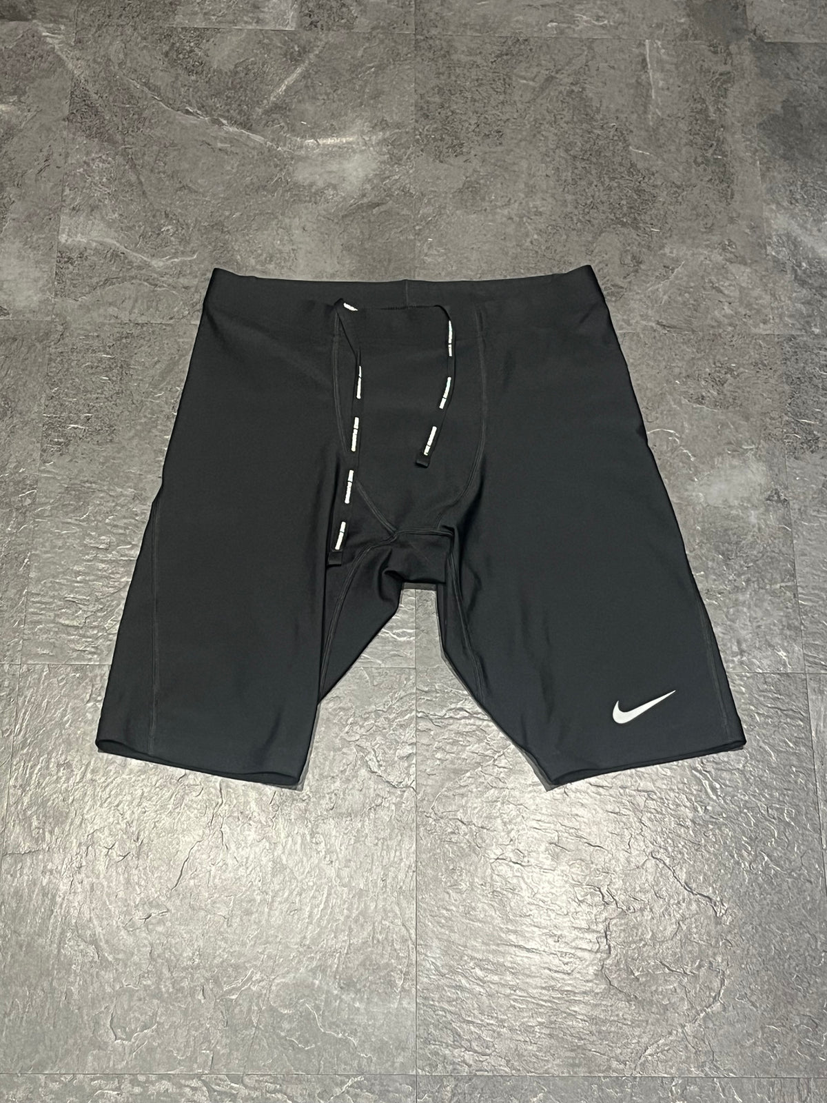 Black Nike Men’s Dri Fit Stride Racing 1/2 Tights