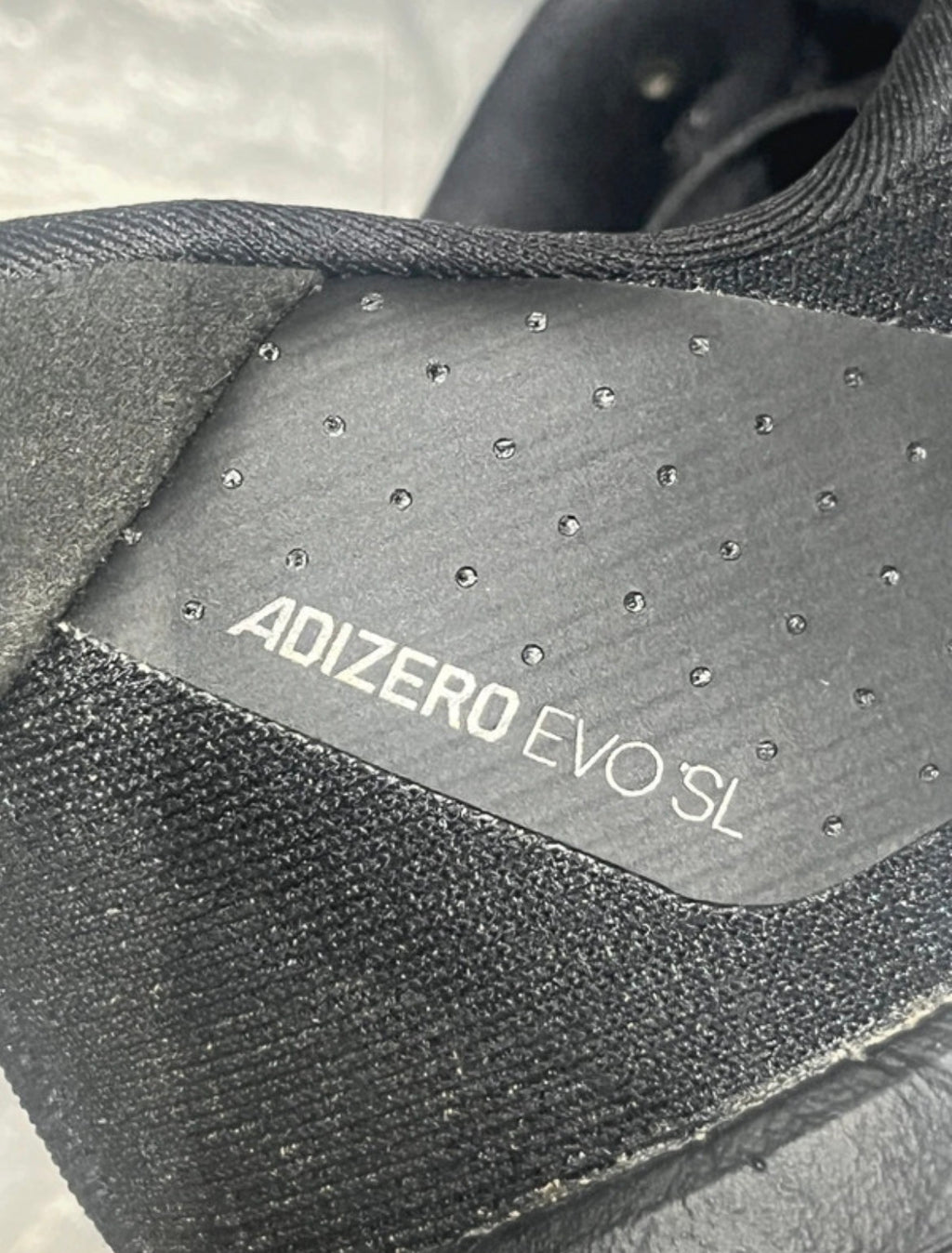 Black & White Adidas Men’s Adizero EVO SL Running Shoes