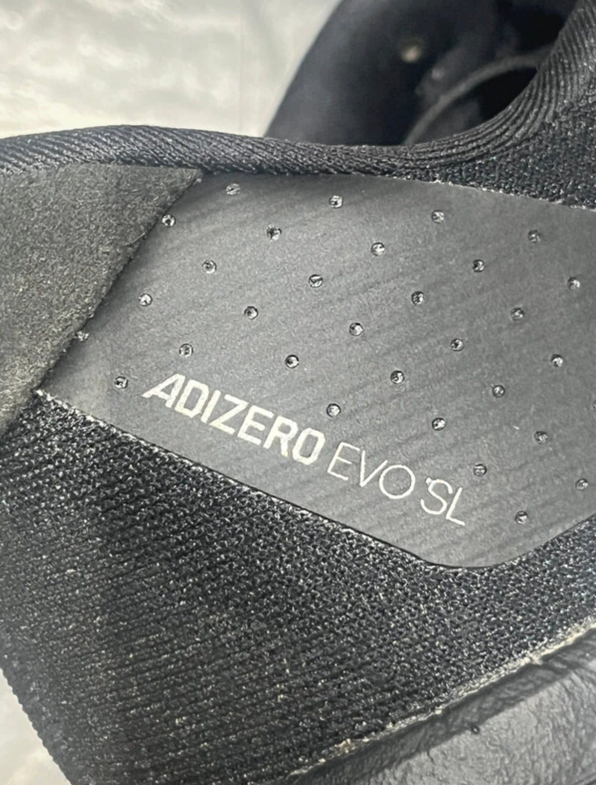 Black & White Adidas Men’s Adizero EVO SL Running Shoes