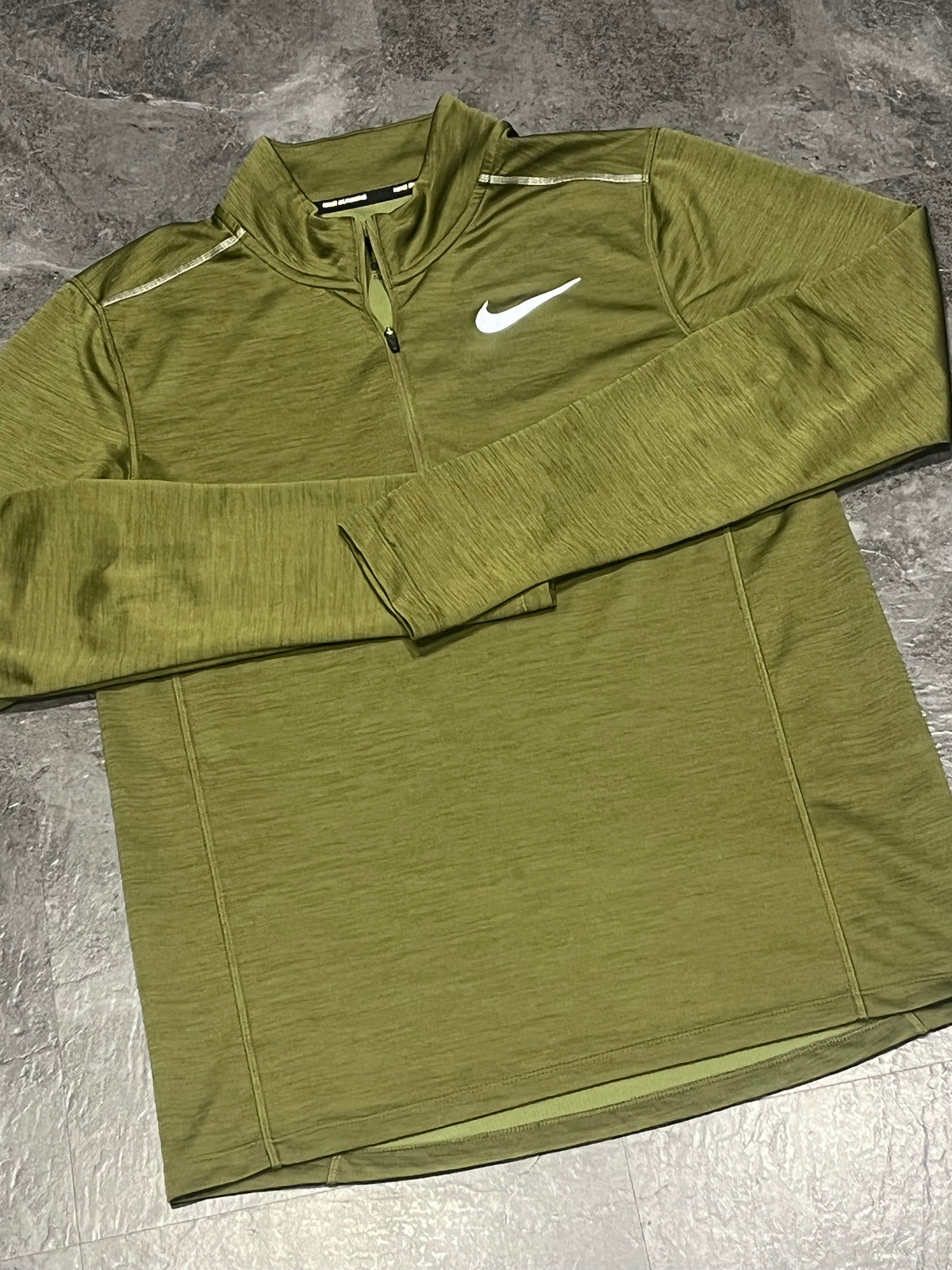 Green Nike Men’s Dri Fit Pacer 1/2 Zip Running Top