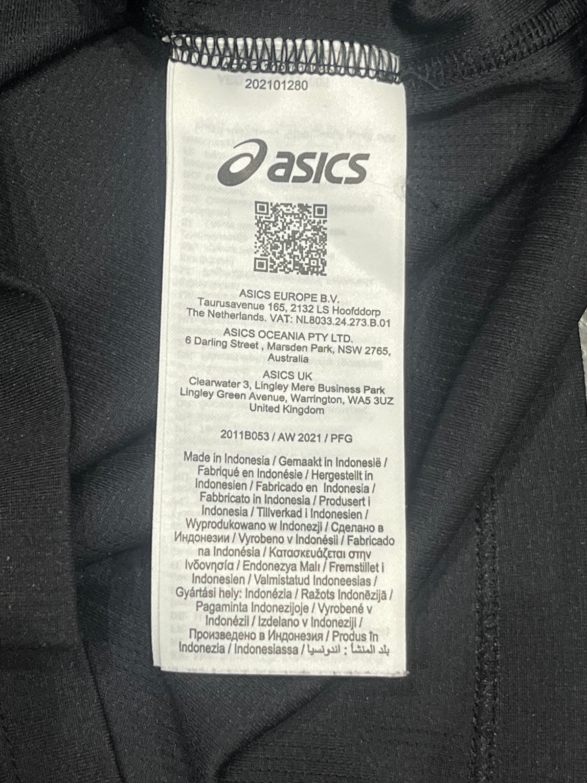Black/Grey Asics Men’s Icon 1/4 Zip Running Top