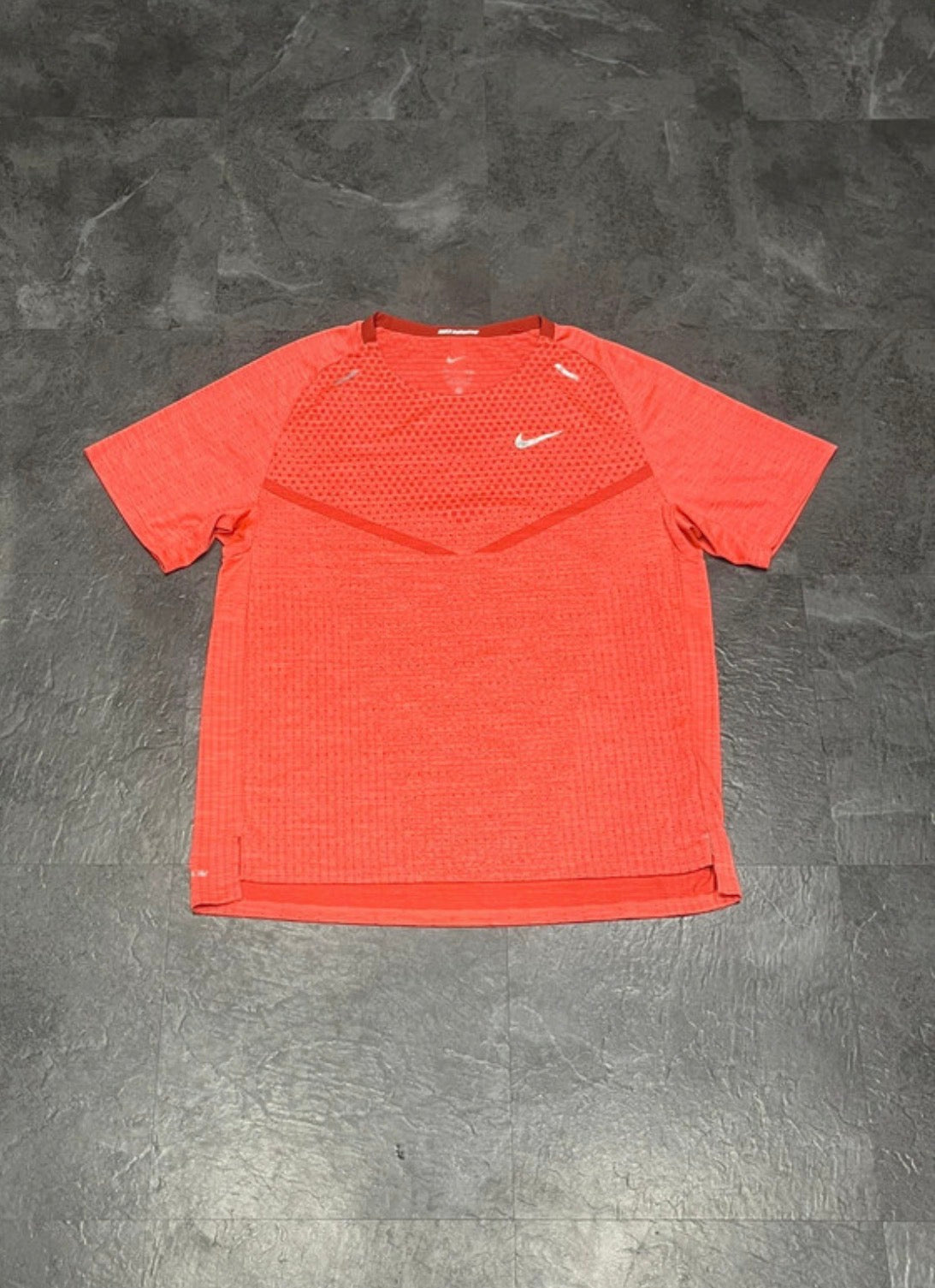 Red Nike Mens Dri Fit ADV Running T Shirt