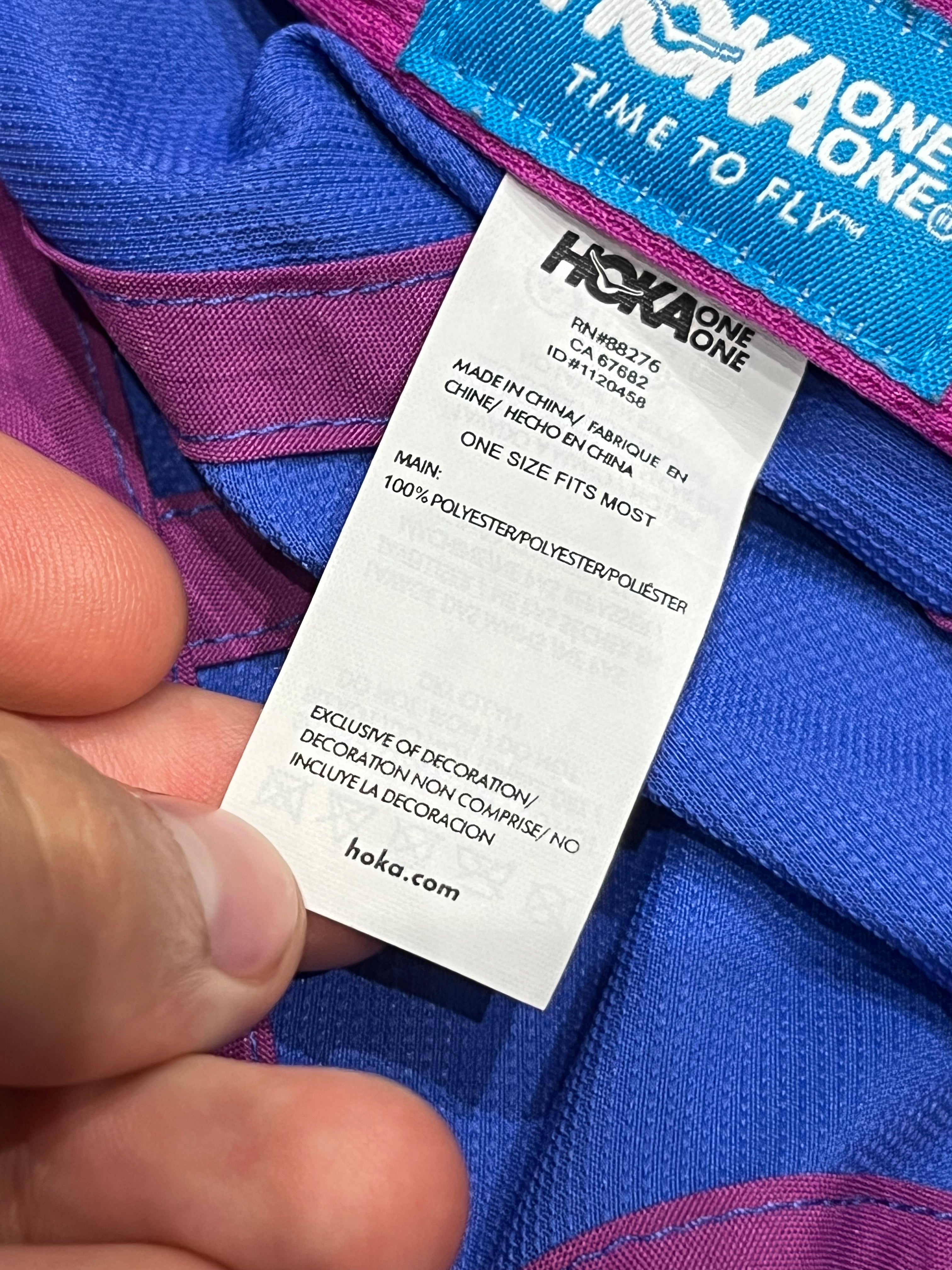 Blue & Purple Hoka Unisex Packable Trail Running Cap