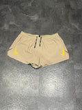 Beige Nike Men’s Dri Fit ADV Aeroswift 2” Racing Split Shorts