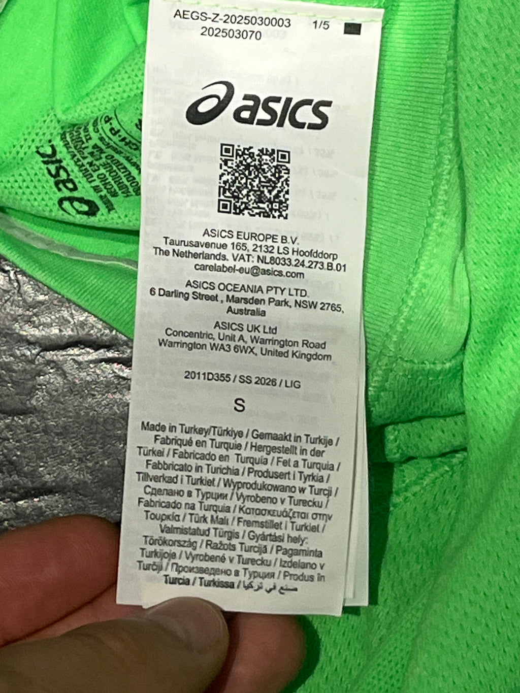 Green Asics Men’s Seamless Actibreeze SS Running T Shirt