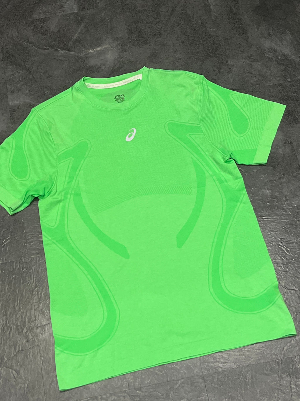 Green Asics Men’s Seamless Actibreeze SS Running T Shirt