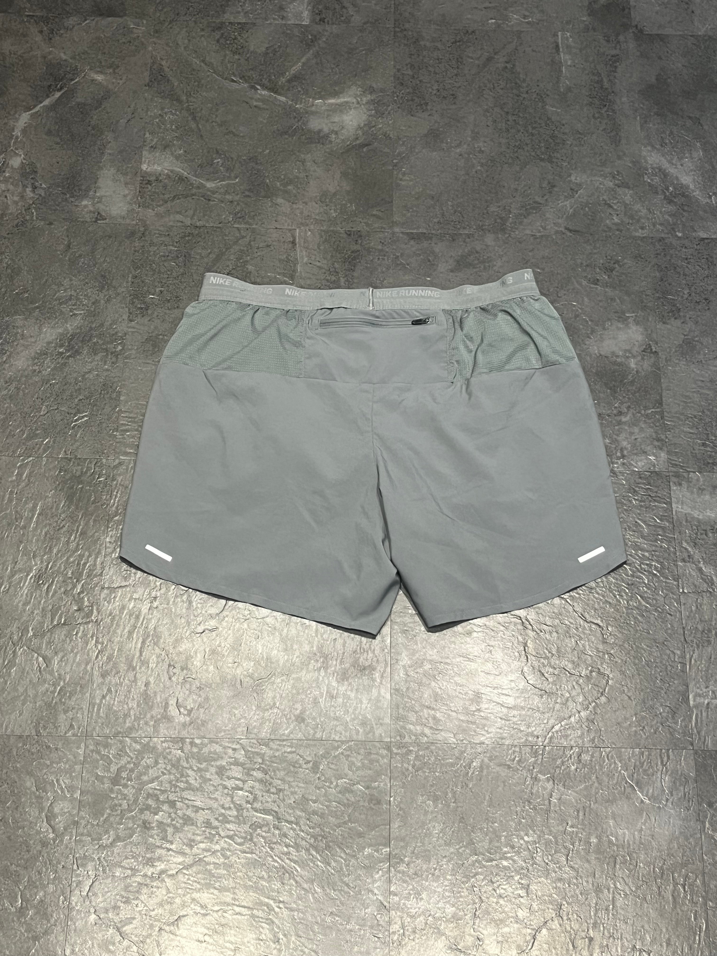 Grey Nike Men’s Dri Fit Flex Stride 7” Brief Lined Running Shorts