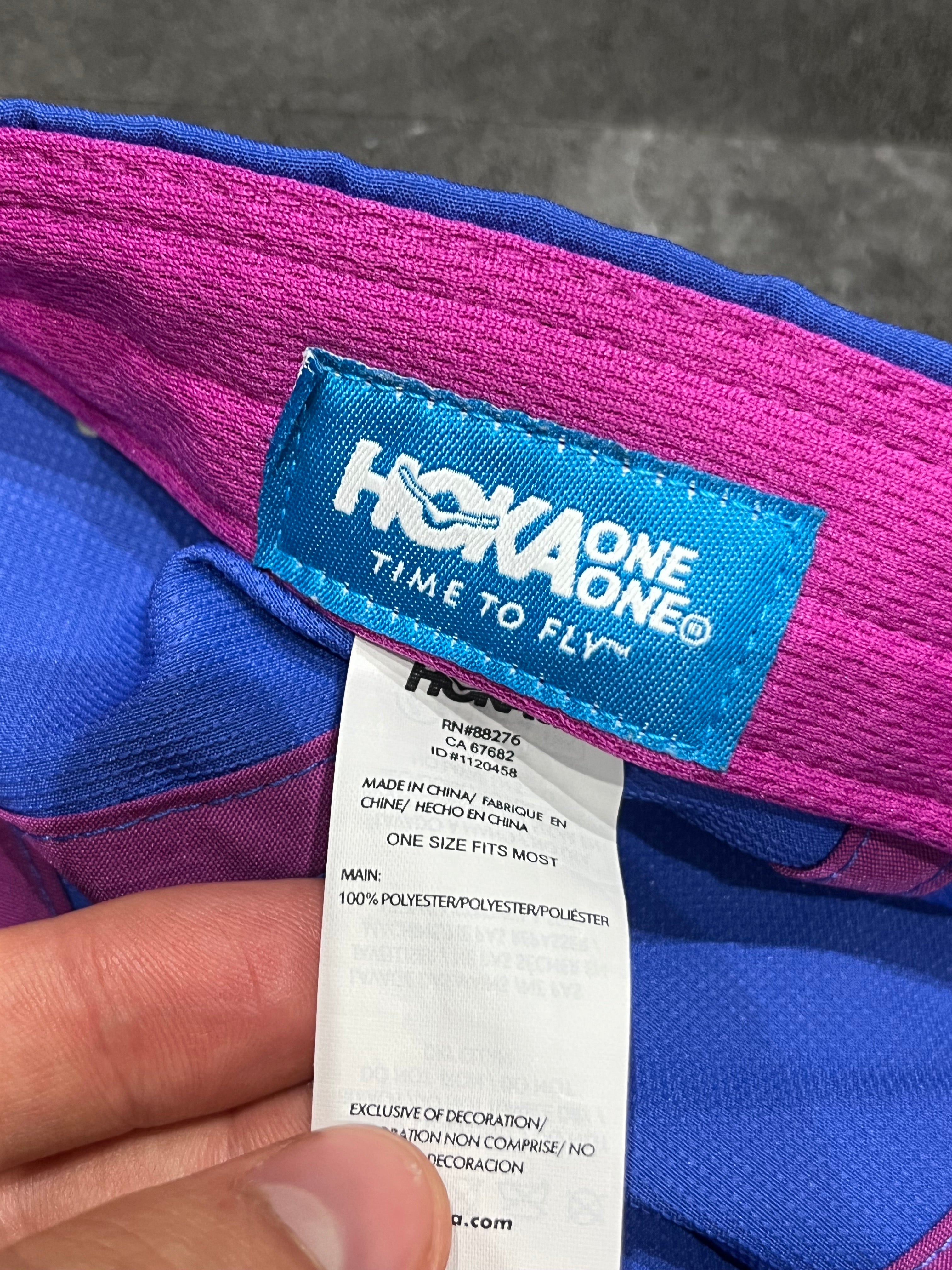 Blue & Purple Hoka Unisex Packable Trail Running Cap