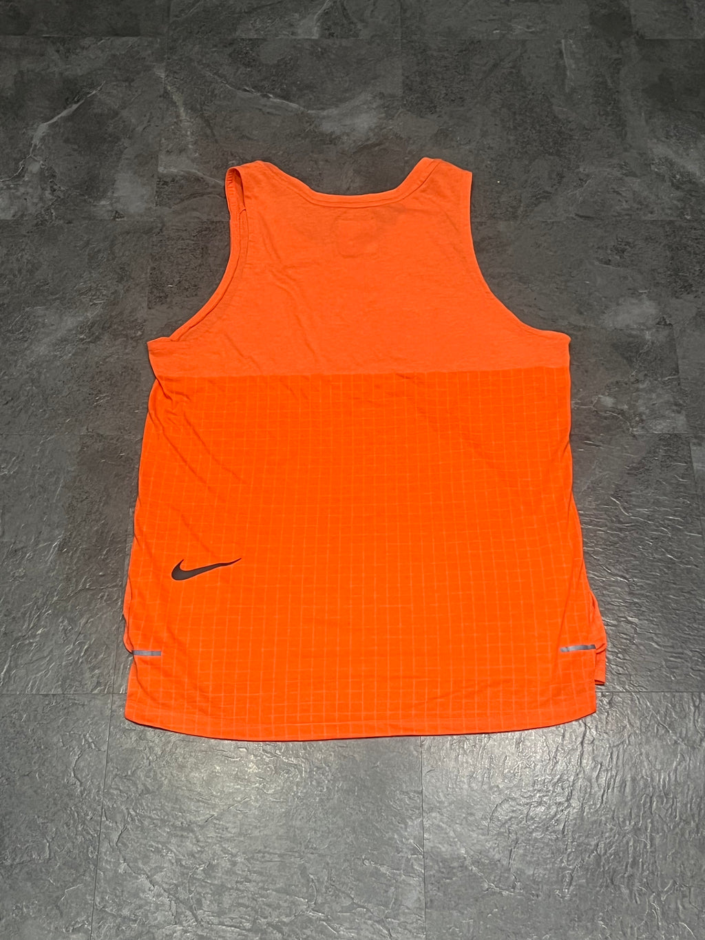 Orange Nike Men’s Tech Pack Running Singlet