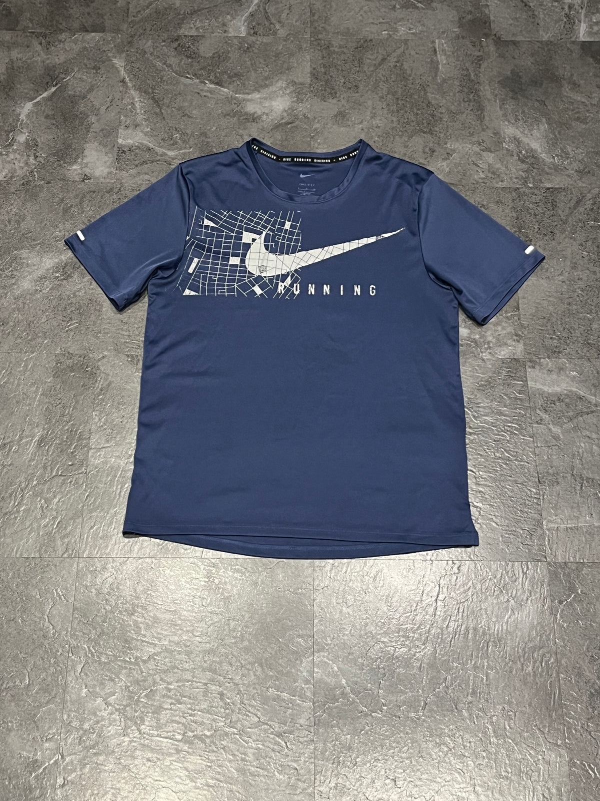 Navy Blue Nike Men’s Dri Fit Running Division T Shirt