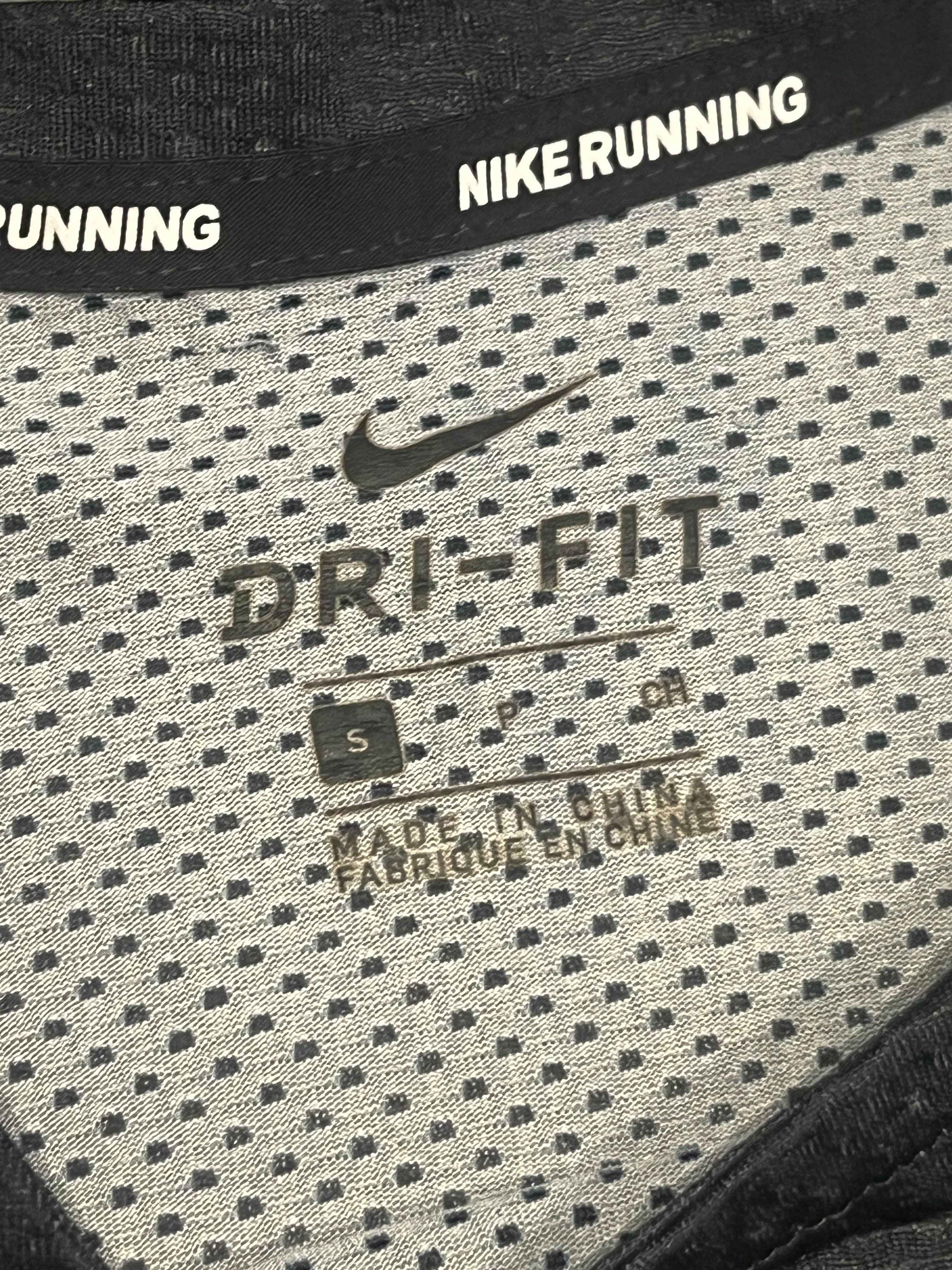 Black & Grey Gradient Nike Mens Dri Fit Miler SS Running T Shirt