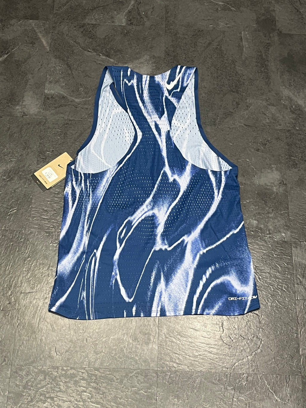 Coastal Blue/White Nike Men’s Dri Fit ADV Aeroswift Racing Singlet