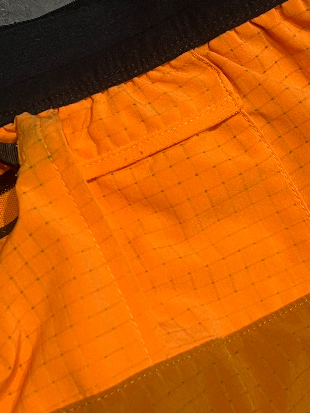 Orange Nike Men’s Dri Fit Trail 5” Brief Lined Running Shorts