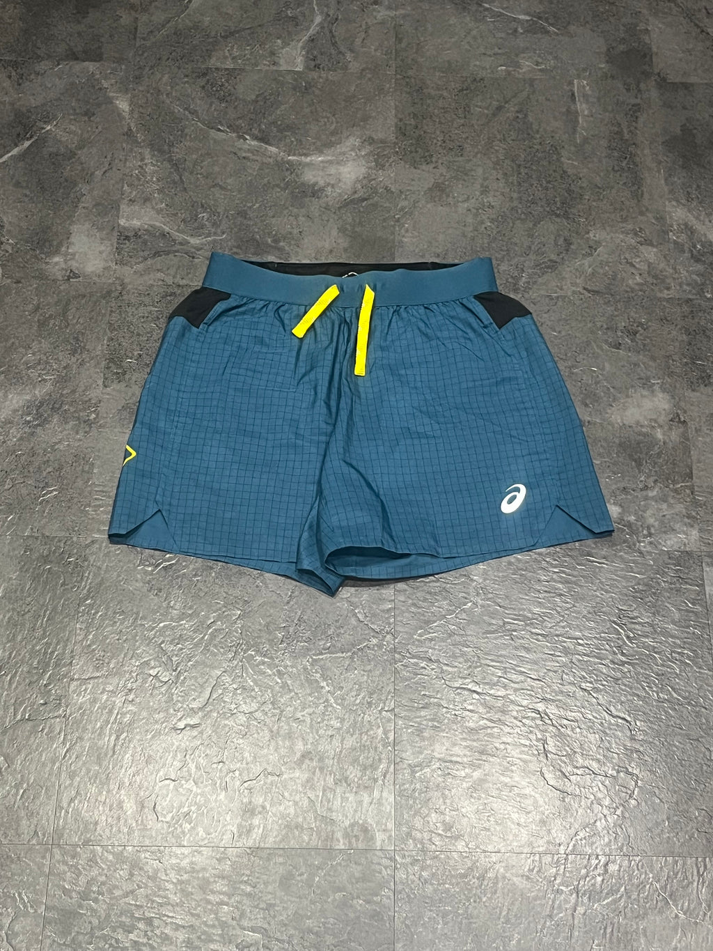 Blue / Teal Asics Men’s Asics Fujitrail 5” Brief Lined Running Shorts