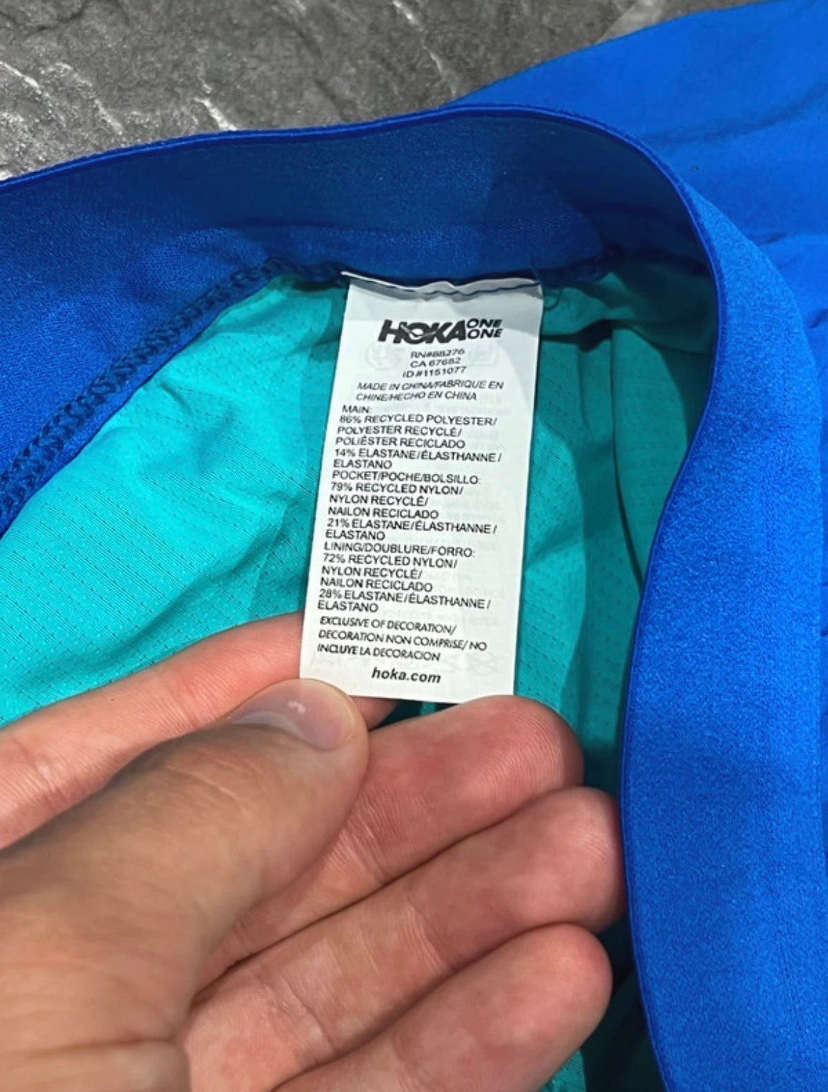 Blue HOKA Men’s Glide Raceday 5” Running Shorts