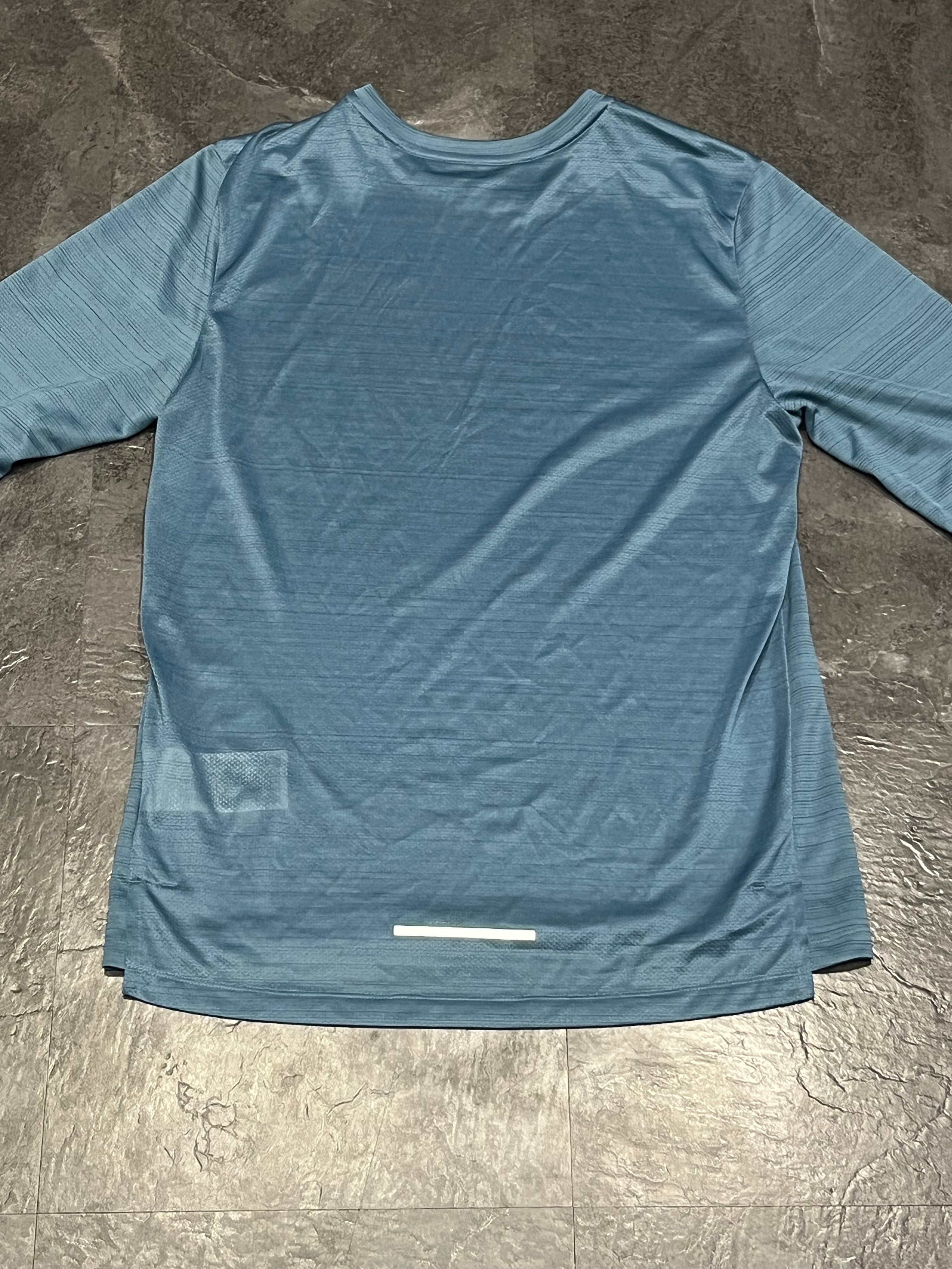 Blue Nike Men’s Dri Fit Miler Long Sleeve Running Top