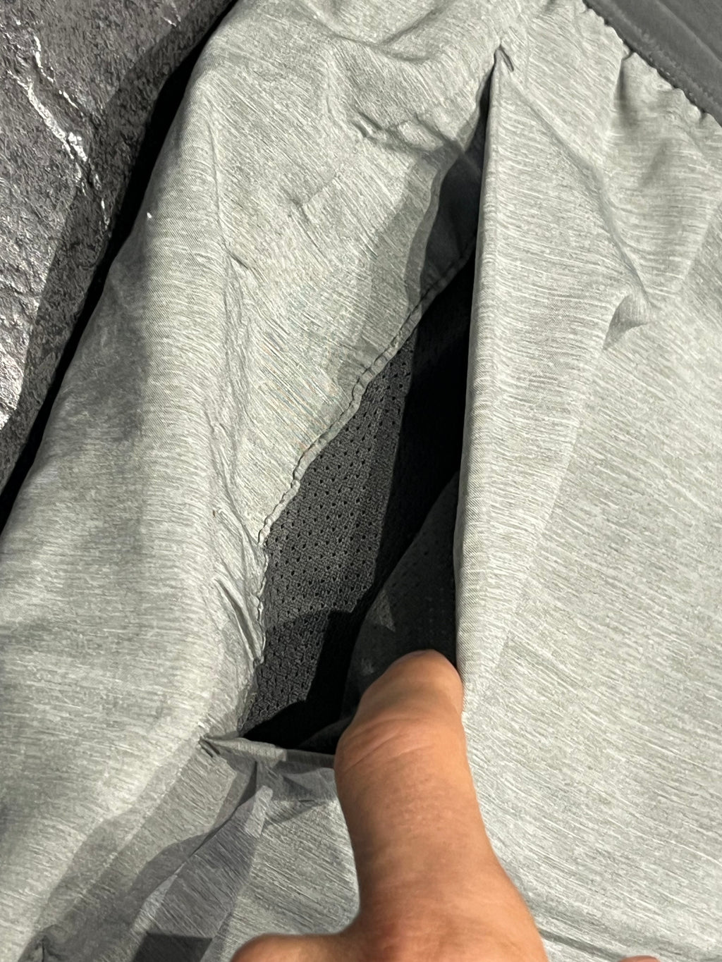 Grey Nike Men’s Dri Fit Flex Stride 5” Brief Lined Running Shorts