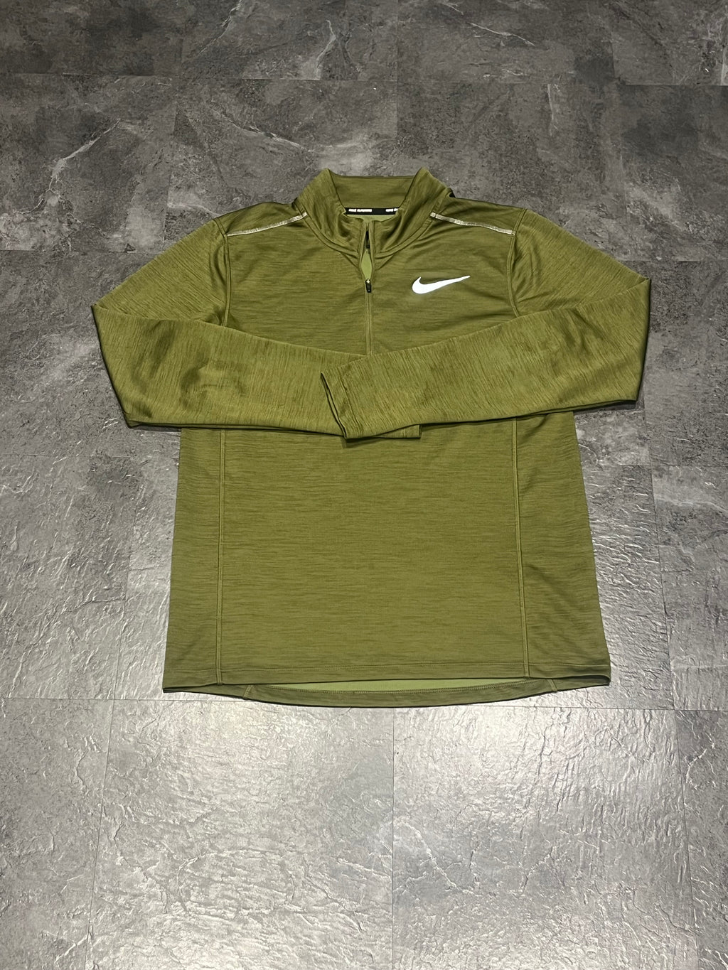 Green Nike Men’s Dri Fit Pacer 1/2 Zip Running Top