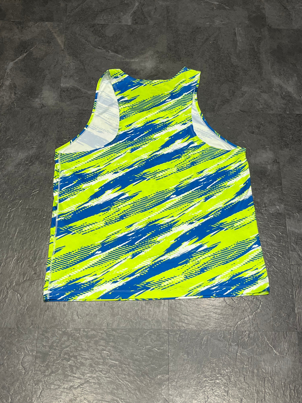 Green / Blue Asics Men’s Color Injection Racing Singlet
