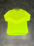 Neon Nike Men’s Dri Fit Miler Long Sleeve Running Top