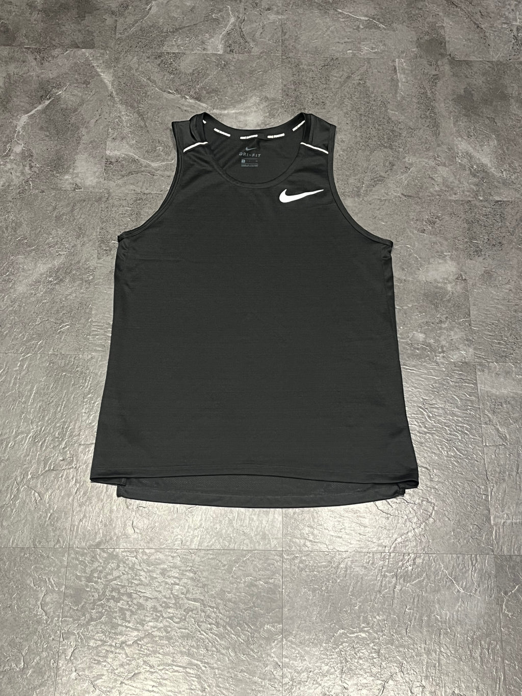 Black Nike Men’s Dri Fit Miler Running Vest