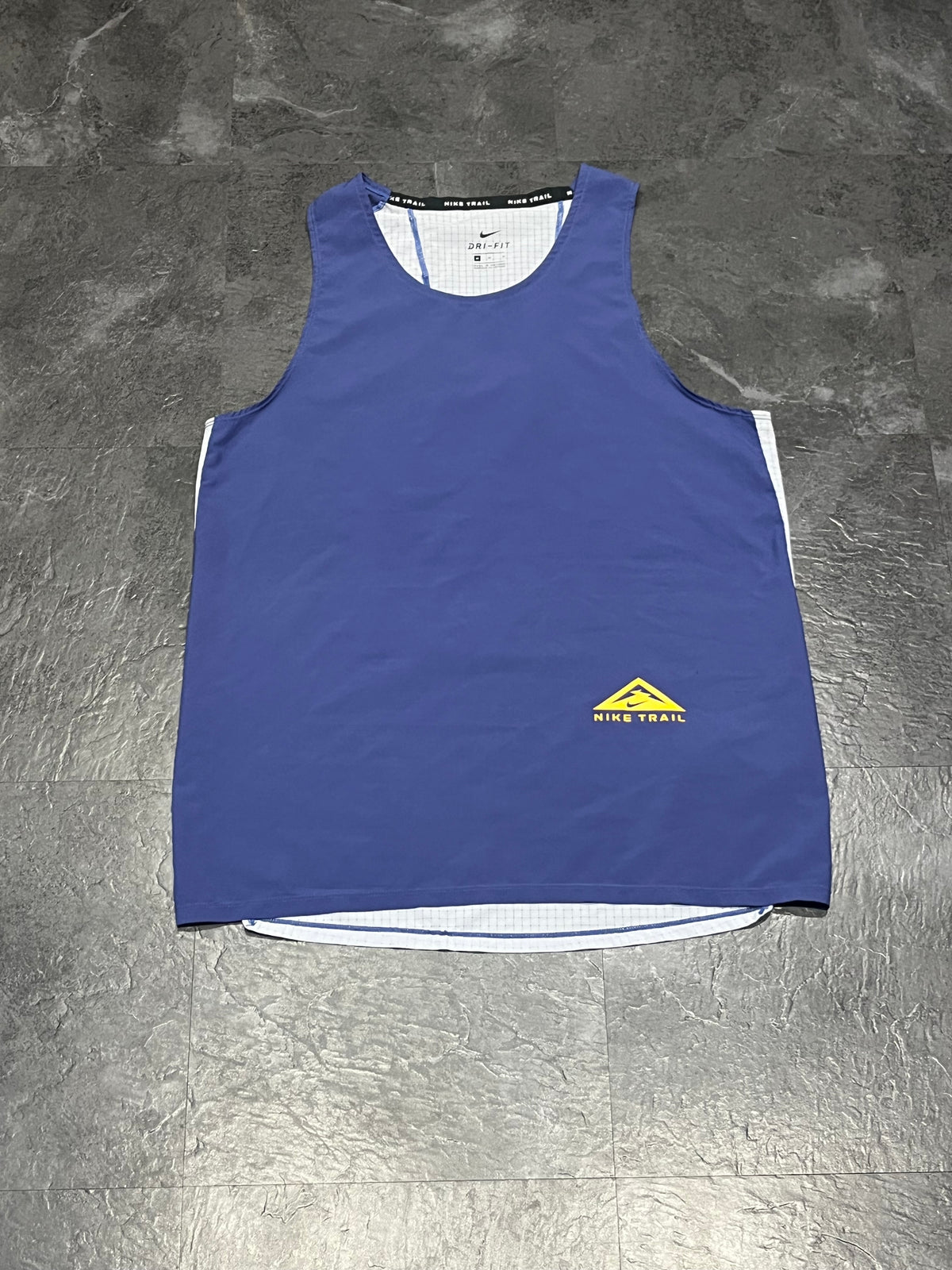 Blue Nike Men’s Dri Fit Rise 365 Trail Running Singlet