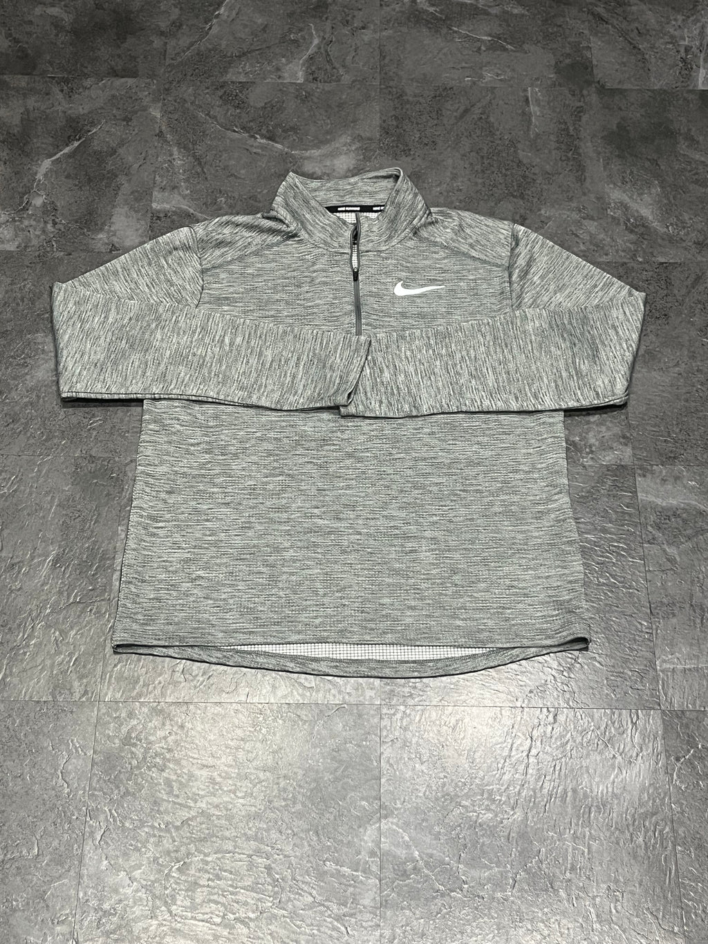 Grey Nike Men’s Dri Fit Pacer 1/4 Zip Top