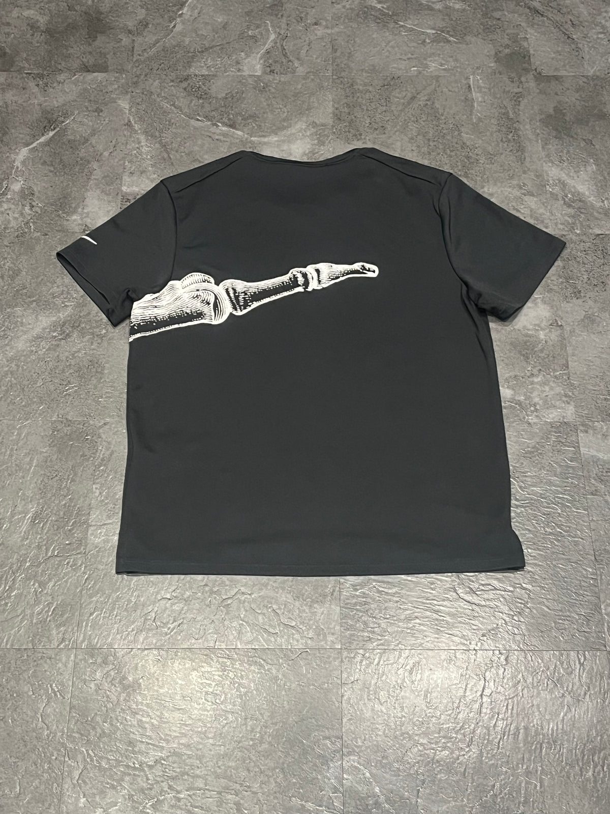 Black & White Nike Men’s Dri Fit Running Division “Bone” T Shirt