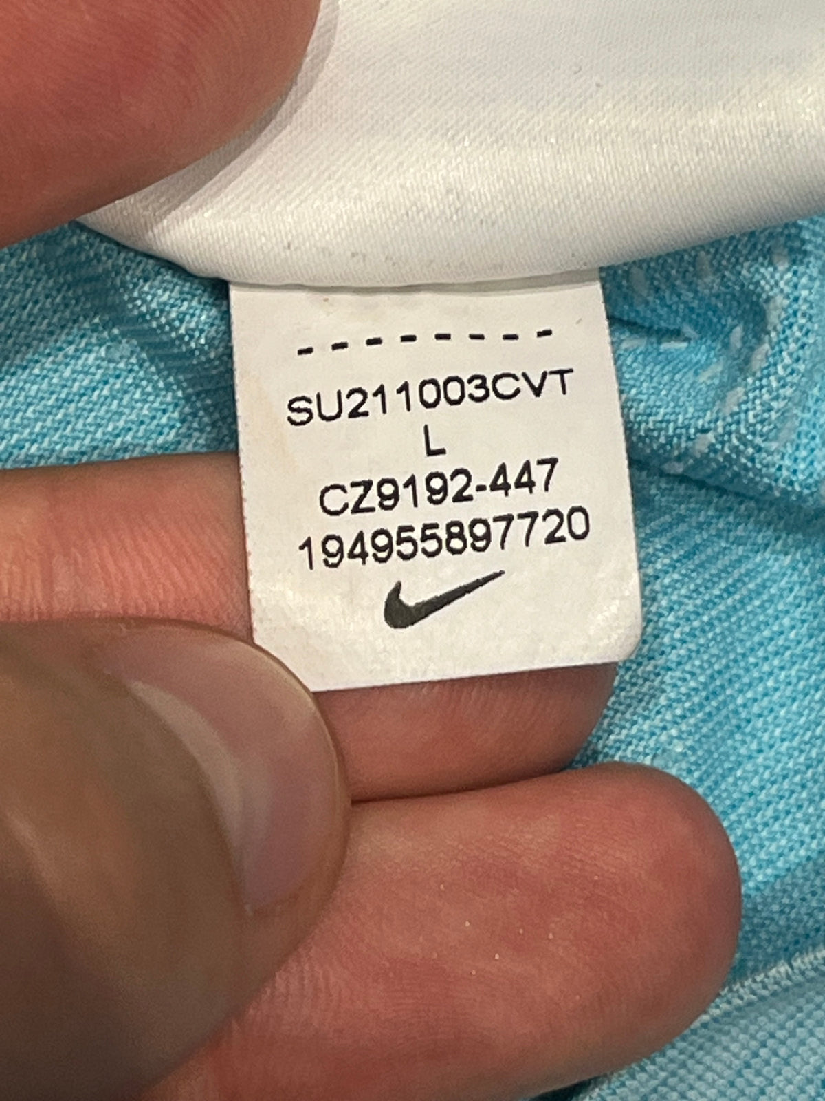 Light Blue Nike Men’s Dri Fit ADV Running Singlet