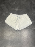 White Nike Women’s Dri Fit ADV 3” Racing Split Shorts