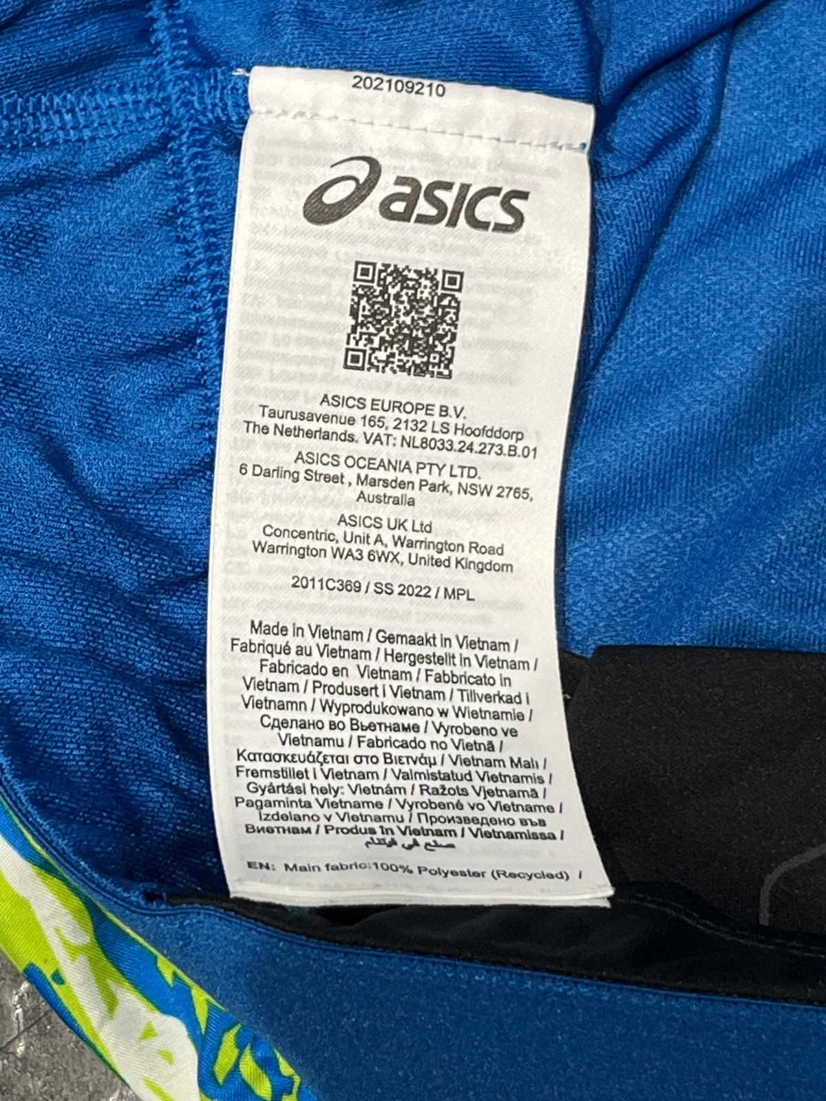 Green & Blue Asics Men’s Color Injection 5” Brief Lined Running Shorts