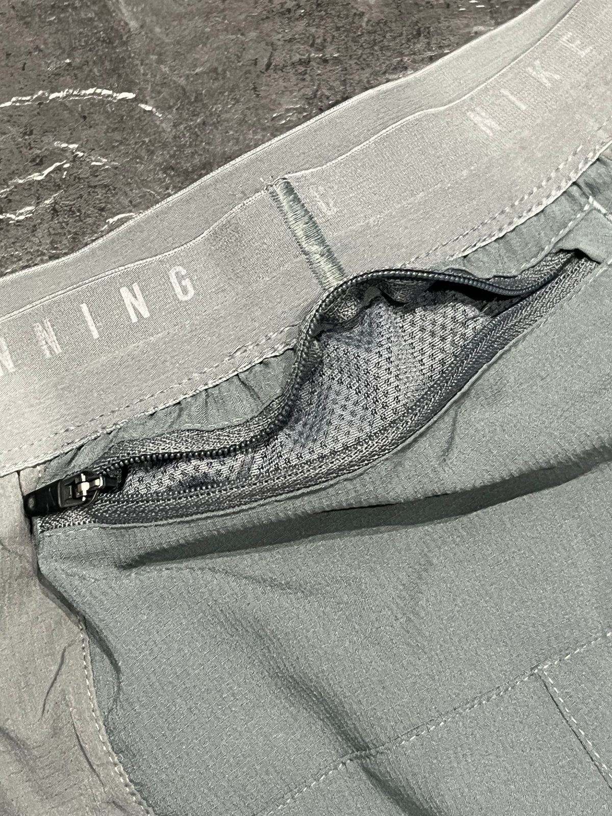 Grey Nike Men’s Dri Fit Stride 5” Brief Lined Running Shorts