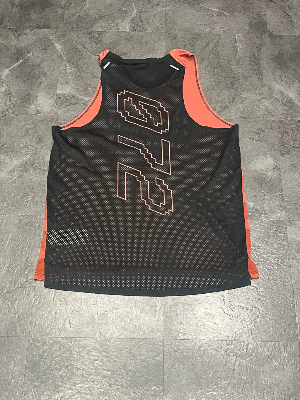 Clay Red & Black Nike Men’s Dri Fit Rise 365 Wild Run Singlet