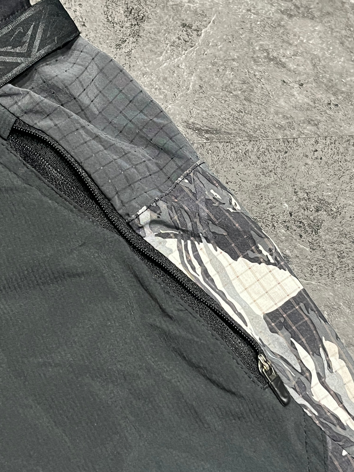 Black & White Camo Nike Men’s Dri Fit Trail 5” Brief Lined Running Shorts