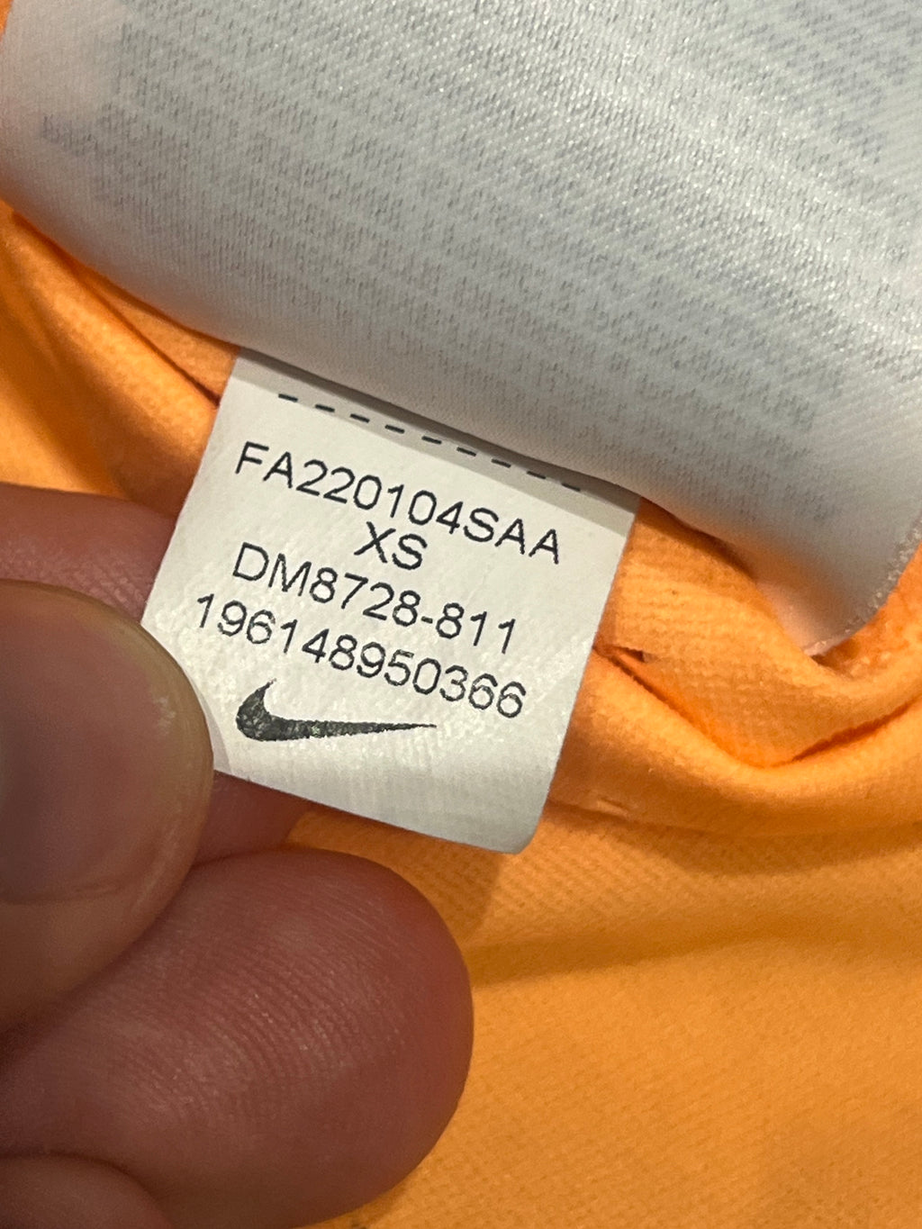 Peach Nike Women’s Dri Fit ADV Aeroswift Racing Crop Top