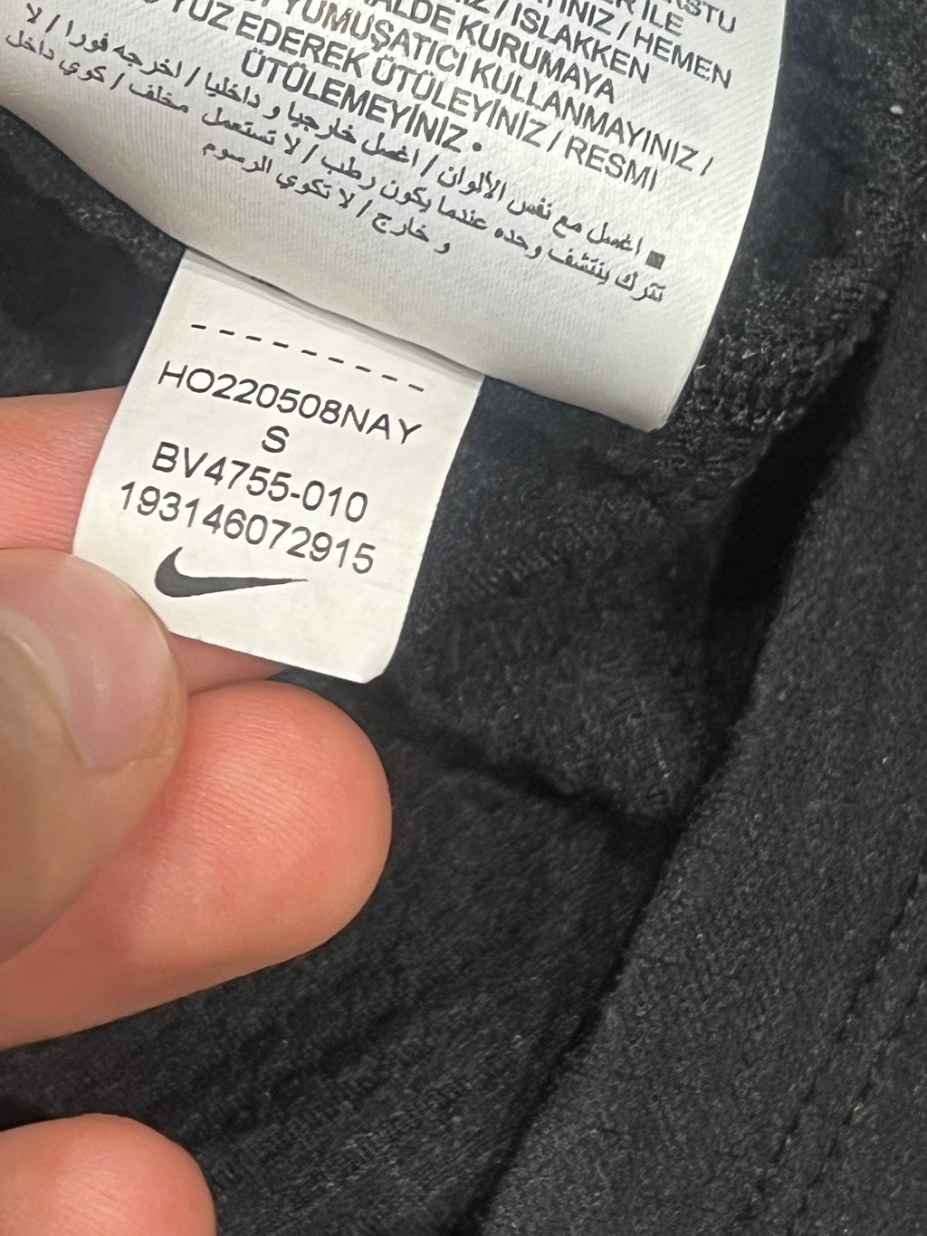 Black Nike Men’s Dri Fit Pacer 1/2 Zip Running Top