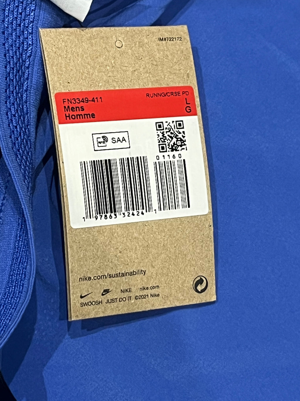 Blue & Black Nike Men’s Dri Fit ADV Aeroswift 2” Racing Split Shorts