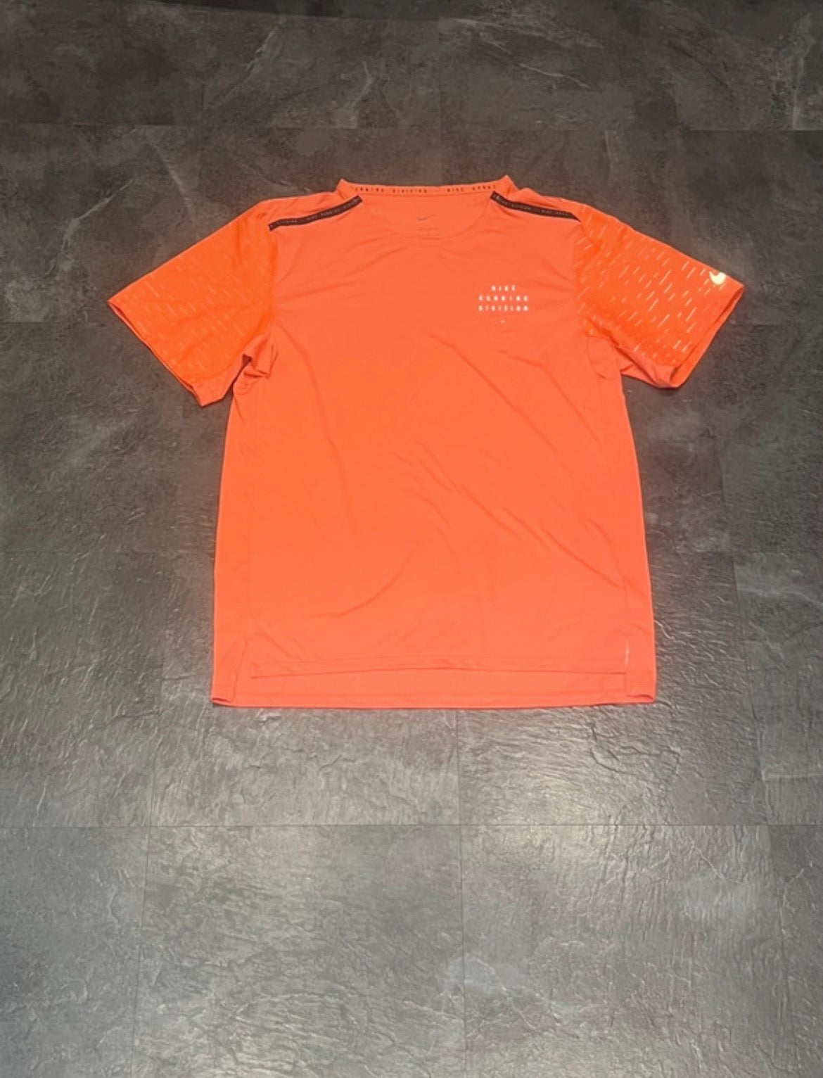 Orange Nike Men’s Dri Fit Rise 365 Running Division T Shirt