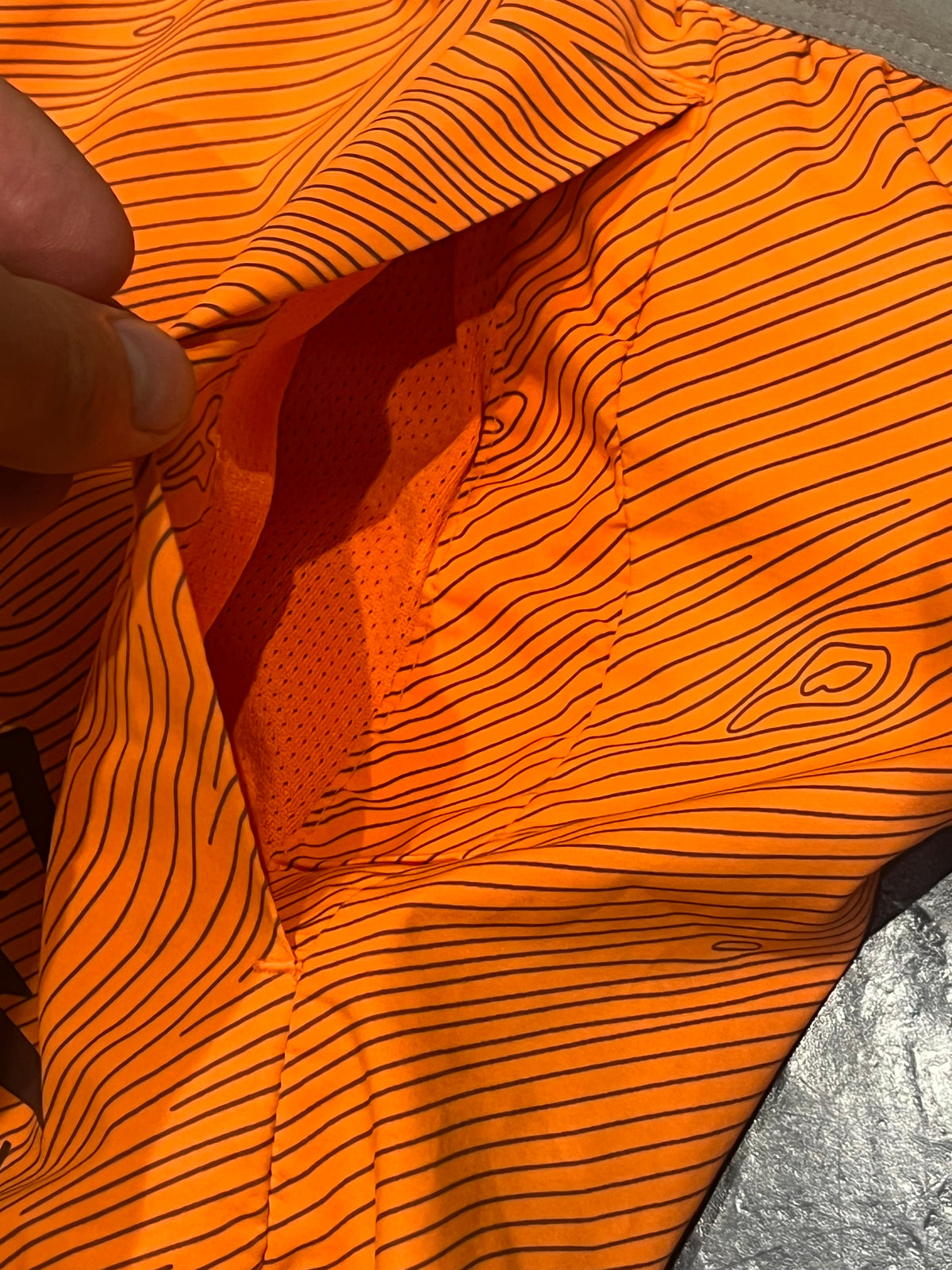 Orange Nike Men’s Dri Fit Trail 5” Brief Lined Running Shorts