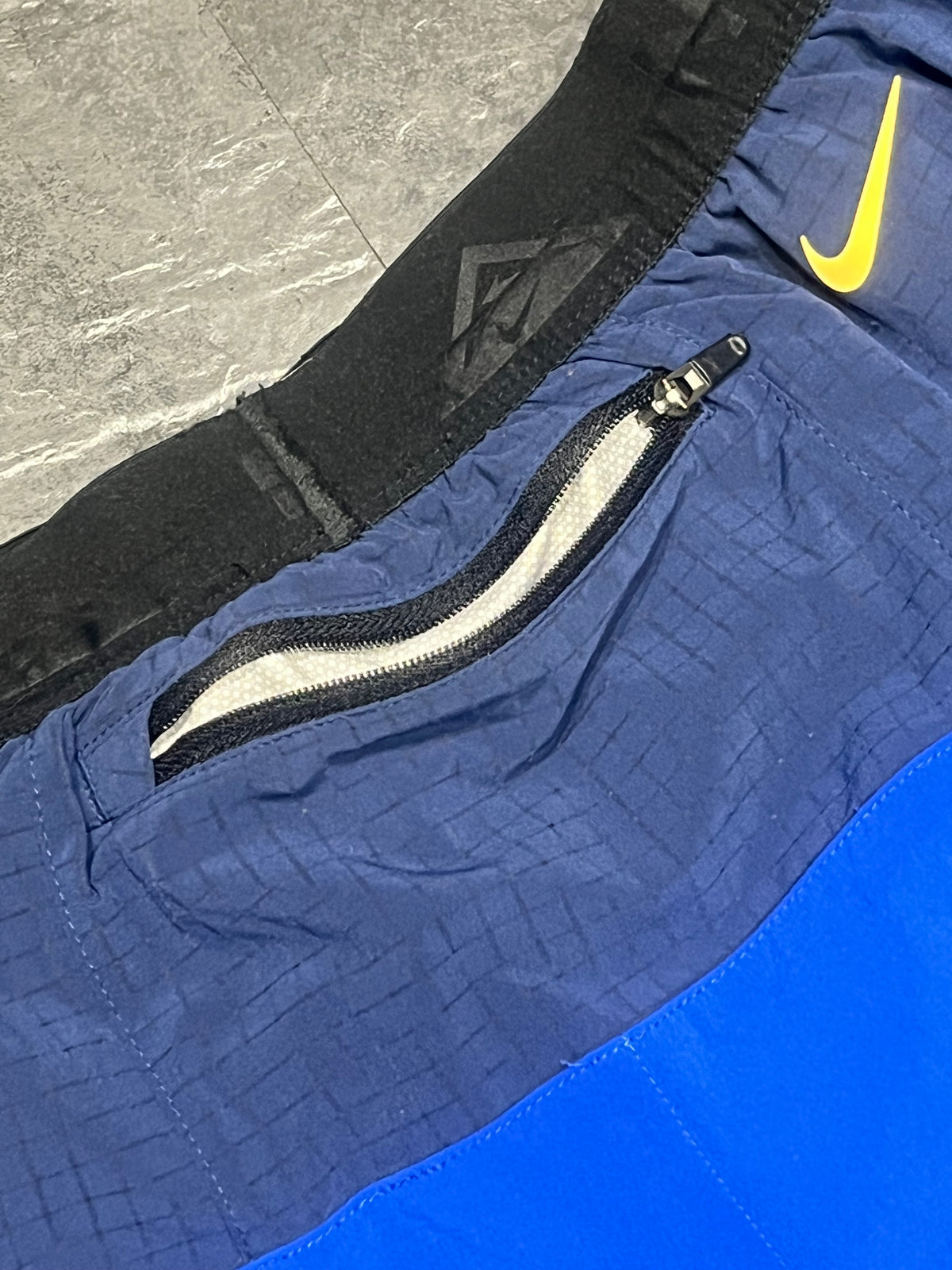 Blue Nike Men’s Dri Fit Trail “Second Sunrise” 7” Brief Lined Running Shorts