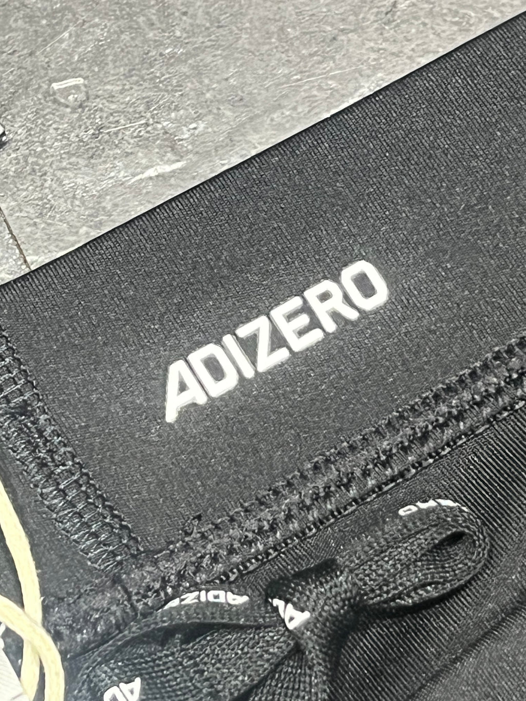 Black & White Adidas Men’s Aeroready Adizero Racing 1/2 Tights