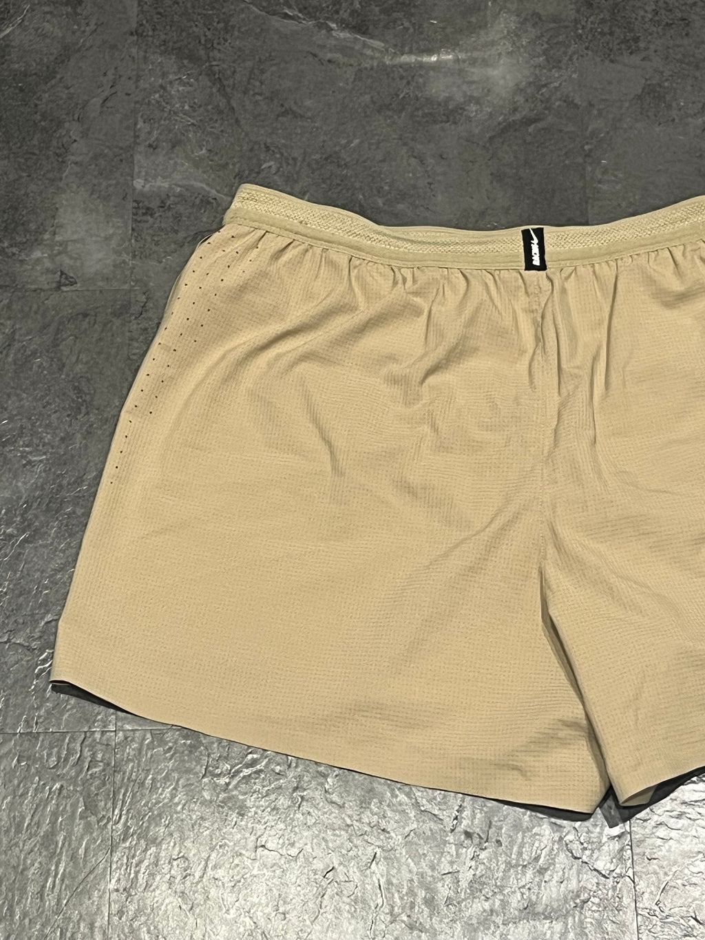 Desert Tan Nike Men’s Dri Fit ADV Aeroswift 2” Racing Split Shorts
