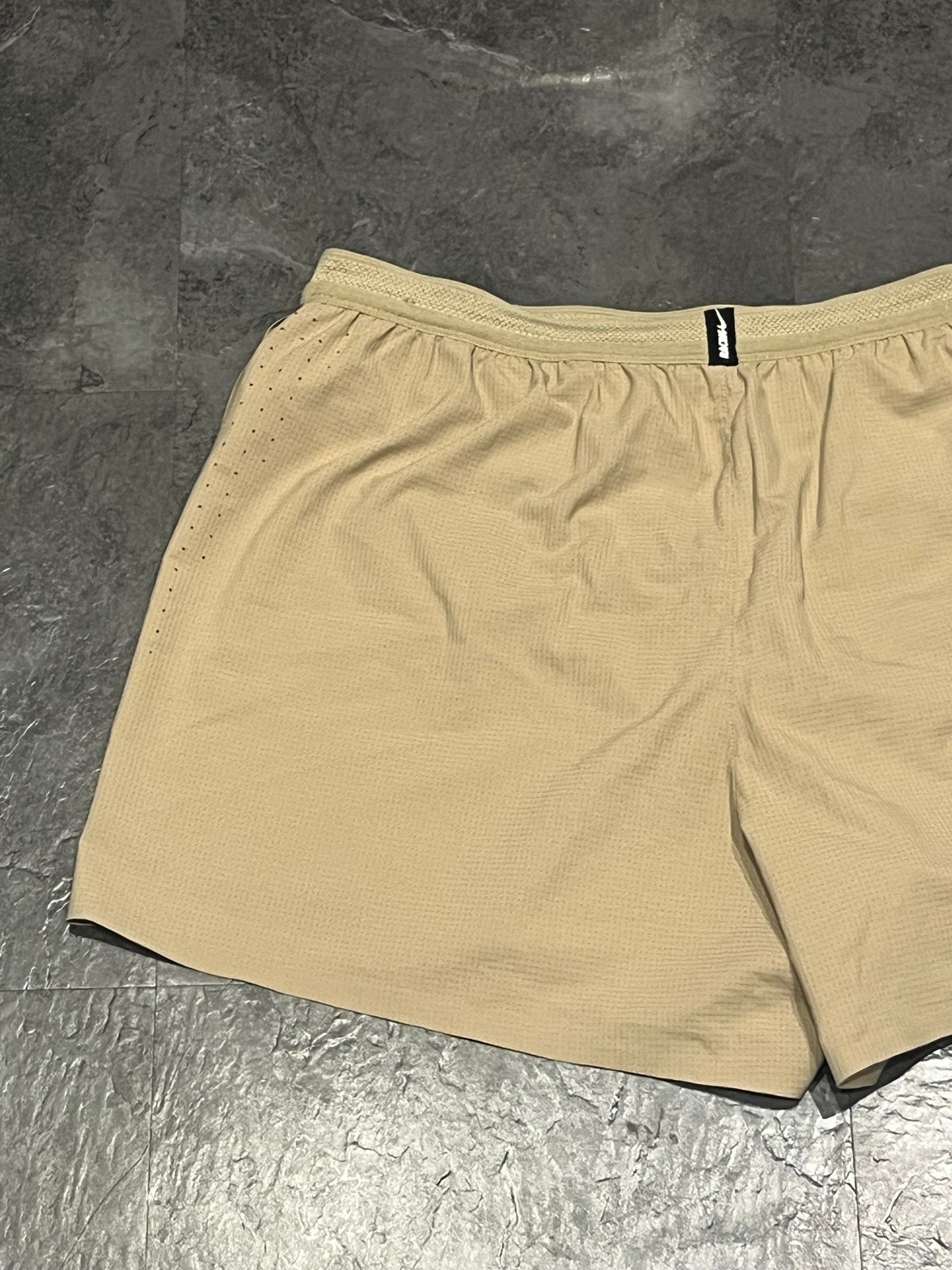 Desert Tan Nike Men’s Dri Fit ADV Aeroswift 2” Racing Split Shorts