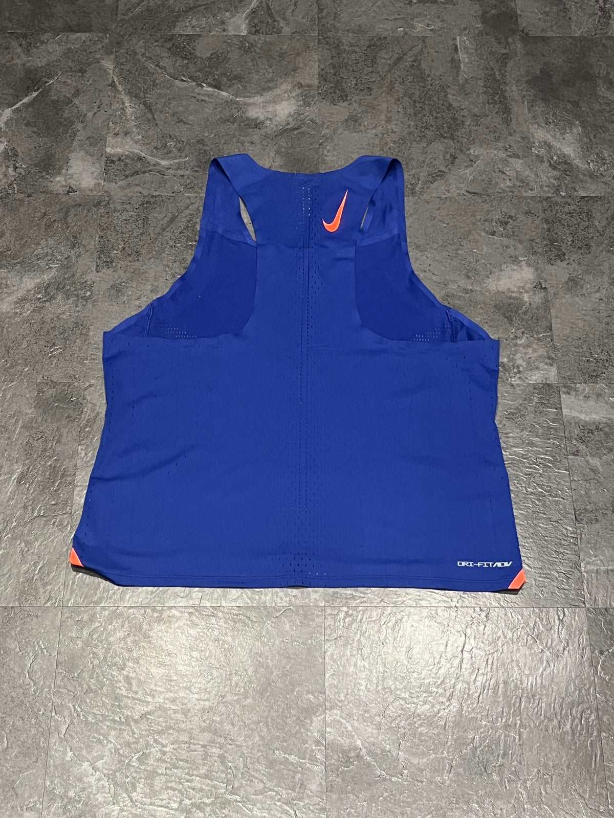 Blue/Orange Nike Men’s Dri Fit ADV Aeroswift Racing Singlet
